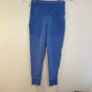 Aerie Blue Pocket Mixed Ribbed Leggings, Small